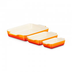 Set of 3 Rectangular Dishes Volcanic - Classic - Le Creuset LE CREUSET LC79161000900080