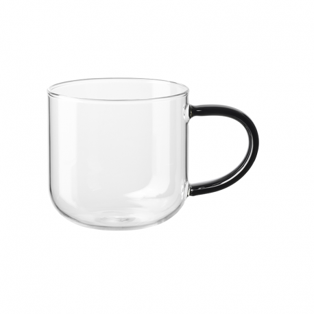 Mug Glass 400ml with Handle Black - Coppa Glass - Asa Selection ASA SELECTION ASA20060490