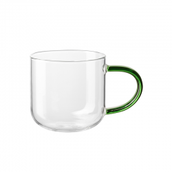 Mug Glass 400ml with Handle Green - Coppa Glass - Asa Selection ASA SELECTION ASA20060491