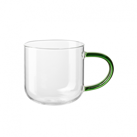 Taza Vidrio 400ml con Asa Verde - Coppa Glass - Asa Selection ASA SELECTION ASA20060491