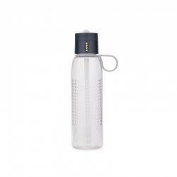 Water Bottle with Counting Lid - Dot Active Grey - Joseph Joseph