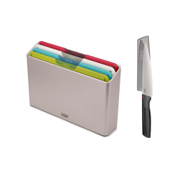 4-Piece Chopping Board Set with Chef’s Knife - Folio Icon Multicolour - Joseph Joseph JOSEPH JOSEPH JJ60230