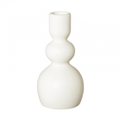 Candle Holder 15cm Soft Shell - Como White - Asa Selection