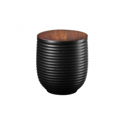 Tea Jar Black With Wooden Lid 200ml - Japandi - Asa Selection