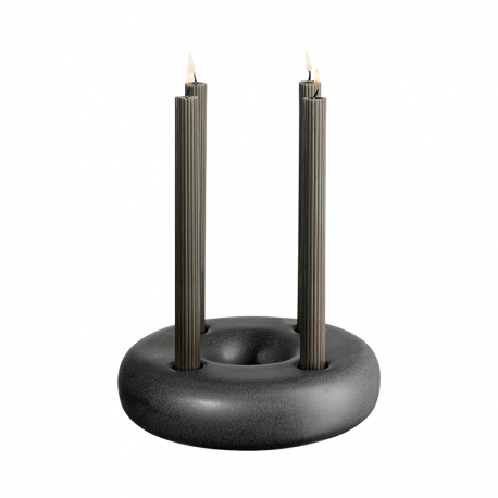 Portavelas 22cm Negro - Stone - Asa Selection ASA SELECTION ASA60100174