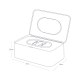 Caja para Toallitas Blanco - Smart - Yamazaki YAMAZAKI YMZ3255