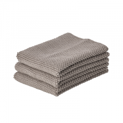 Set of 3 Dish Cloth Taupe - Singles - Zone Denmark