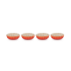 Set of 4 Fluted Flan Dishes 11cm Volcanic - Heritage - Le Creuset LE CREUSET LC91017411090000