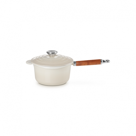Saucepan with Wooden Handle 18cm Meringue - Tradition Cerise - Le Creuset LE CREUSET LC21139187164460