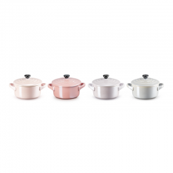 Set 4 Mini Cocottes 250ml Chiffon Pink, Rosa, Púrpura y Mist Grey - Le Creuset LE CREUSET LC69212108129131