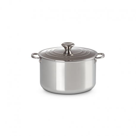 Stock Pot with Lid 3-Ply Plus 24cm - Signature Steel - Le Creuset LE CREUSET LC96604824000000