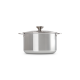 Stock Pot with Lid 3-Ply Plus 24cm - Signature Steel - Le Creuset LE CREUSET LC96604824000000