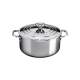 Tacho Baixo com Tampa 3-Ply Plus 24cm - Signature Inox - Le Creuset LE CREUSET LC96602124000000