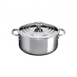 Olla Baja con Tapa 3-Ply Plus 24cm - Signature Inox - Le Creuset LE CREUSET LC96602124000000