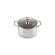 Deep Casserole with Lid 18cm - Signature Steel - Le Creuset LE CREUSET LC96600618000000