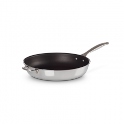 Non-stick Deep Frying Pan with Helper Handle 32cm - Signature Steel - Le Creuset LE CREUSET LC96600232000000