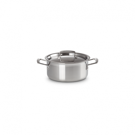 Cacerola Baja con Tapa 20cm - Classic Inox - Le Creuset LE CREUSET LC96200720001000