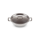 3-ply Shallow Casserole with Lid 30cm - Signature Steel - Le Creuset LE CREUSET LC96202830001000