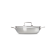 3-ply Shallow Casserole with Lid 30cm - Signature Steel - Le Creuset LE CREUSET LC96202830001000