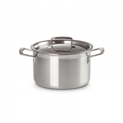 Deep Casserole with Lid 20cm - Classic Steel - Le Creuset LE CREUSET LC96200620001000