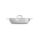 Cacerola Baja Antiadherente con Tapa 30cm - Classic Inox - Le Creuset LE CREUSET LC96102830000000