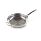 Uncoated Frying Pan with Helper Handle 28cm - Classic Steel - Le Creuset LE CREUSET LC96200228001100