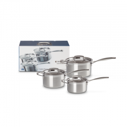 3-ply Stainless Steel 3-piece Cookware Set - Classic - Le Creuset LE CREUSET LC96209000001000