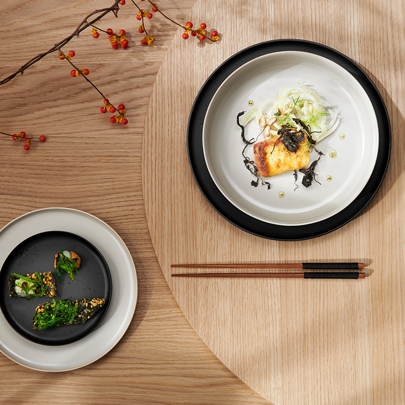 【５枚セット】ASA gourmet plate small 22cm ドイツ Gourmet Plate 22cm - Coppa Tofu Nude - Asa Selection