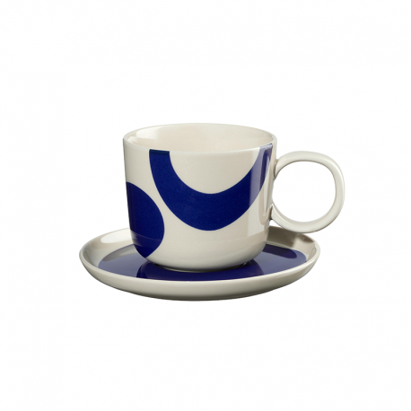 Coffee Cup With Saucer 200ml La Mer - Variété du Soleil Blue And White - Asa Selection ASA SELECTION ASA58026248