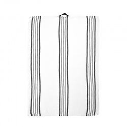 Paño de Cocina 50x70cm Columnas Blancas - Kitchen Textiles Blanco Y Negro - Asa Selection