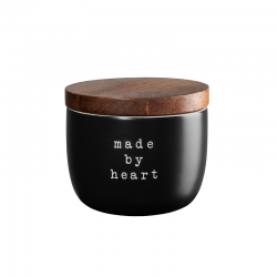 Jam Jar 250ml Made by Heart - Hey! Black - Asa Selection