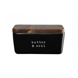Butter Dish Butter&Soul - Hey! Black - Asa Selection ASA SELECTION ASA17420277