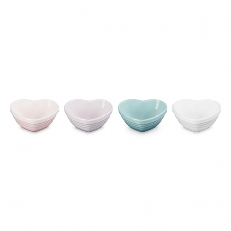 Set of 4 Mini Heart Bowls Multicolor - L'Amour - Le Creuset LE CREUSET LC89341901750908