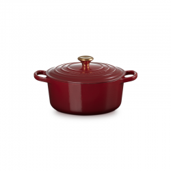 Cast Iron Round Casserole 22cm - Garnet - Le Creuset