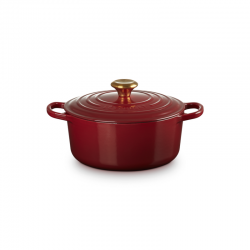 Cast Iron Round Casserole 24cm - Garnet - Le Creuset