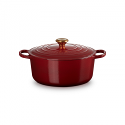 Cast Iron Round Casserole 28cm - Garnet - Le Creuset