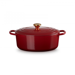 Cast Iron Oval Casserole 31cm - Garnet - Le Creuset