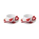 Juego de 2 Tazas de Cuppuccino Rojo - Love - Guzzini GUZZINI GZ11440065