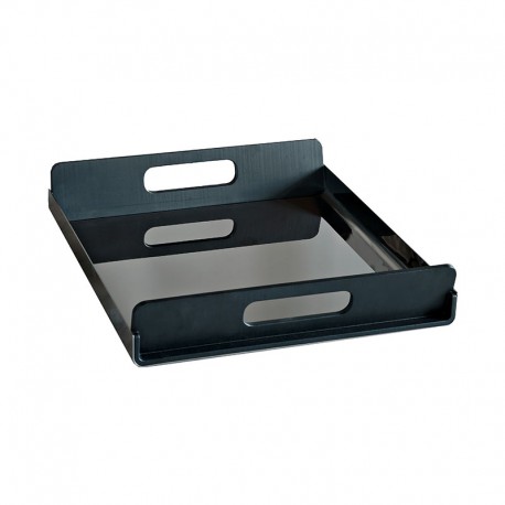 Tray With Handles 45Cm - Vassily Black - Alessi ALESSI ALESGIA01/45