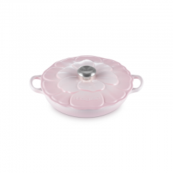 Cast Iron Petal Shallow Casserole Shell Pink 26cm - Le Creuset LE CREUSET LC21964267774430