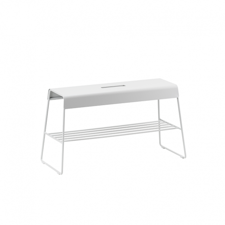 Bench With Shelf 45cm Soft Grey - A-Bench Outdoor - Zone Denmark ZONE DENMARK BVZN24500