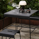 Banco 45cm Preto - A-Stool Outdoor - Zone Denmark ZONE DENMARK BVZN24503