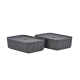 Set of 2 Storage Boxes 48cm Black - Pulp - Zone Denmark ZONE DENMARK BVZN31777