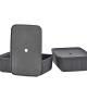 Set of 2 Storage Boxes 48cm Black - Pulp - Zone Denmark ZONE DENMARK BVZN31777