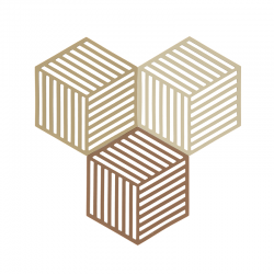 Set of 3 Trivet Khaki, Sand and Almond - Hexagon - Zone Denmark ZONE DENMARK BVZN32704