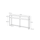 Console Table With Shelf White - Tower - Yamazaki YAMAZAKI YMZ2028