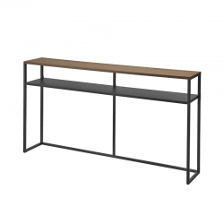 Console Table With Shelf Black - Tower - Yamazaki YAMAZAKI YMZ2029