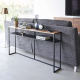 Console Table With Shelf Black - Tower - Yamazaki YAMAZAKI YMZ2029