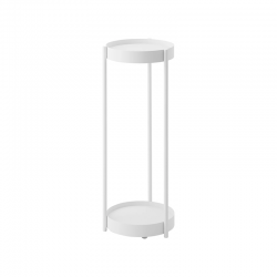 Soporte Plantas de 2 Niveles con Ruedas Blanco - Tower - Yamazaki YAMAZAKI YMZ4366