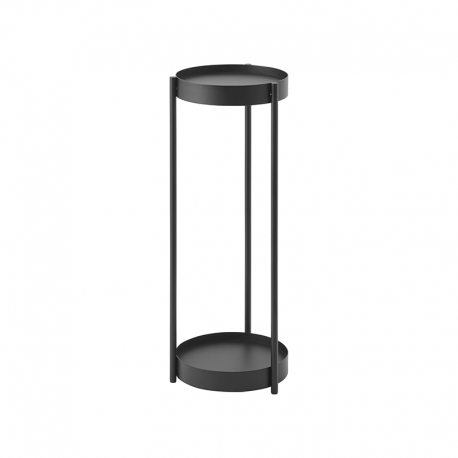 Suporte para Plantas 2 Níveis com Rodas Preto - Tower - Yamazaki YAMAZAKI YMZ4367